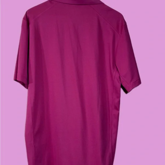 Nike Men's Polo Shirt in Rich Pink - Picture 3 of 4